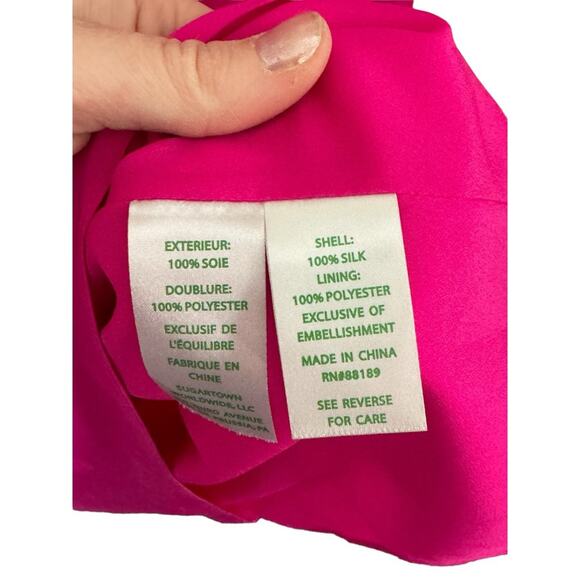 Lilly Pulitizer Fulton Tunic Cold Shoulder Silk Dress Prink Size S - Picture 3 of 4